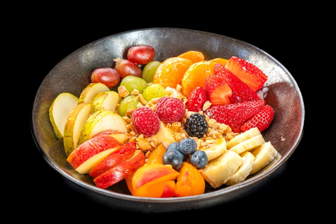 Fuente de fruta de temporada