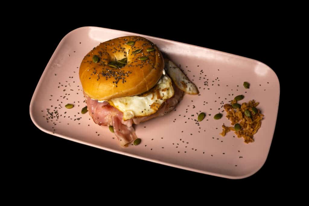 Bagel de bacon