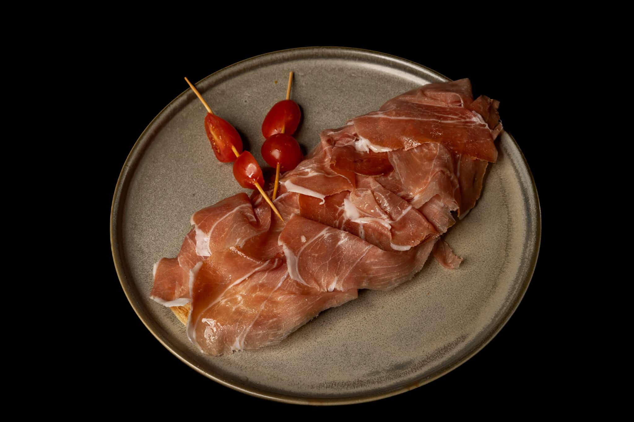 Jamón con tomate y aceite