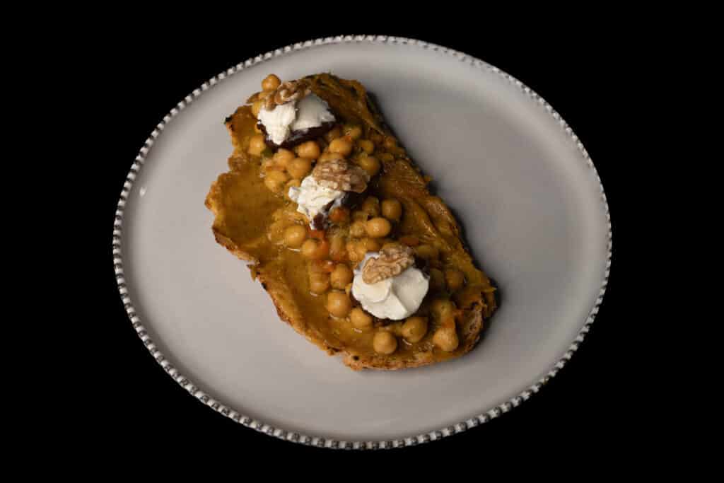 Tostada de garbanzos