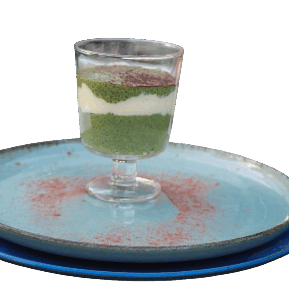 Pudding de chía y matcha